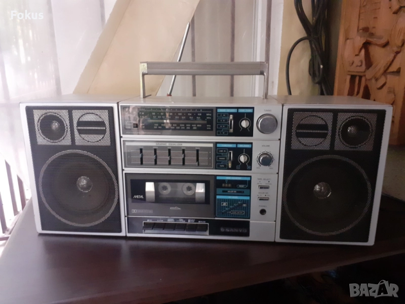 Стар колекционерски радио касетофон - Sanyo C 30 - Уникален, снимка 1