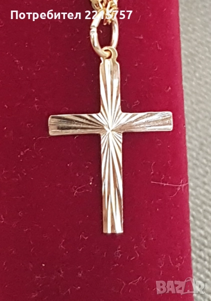 Руски златен кръст. Проба 585., снимка 1