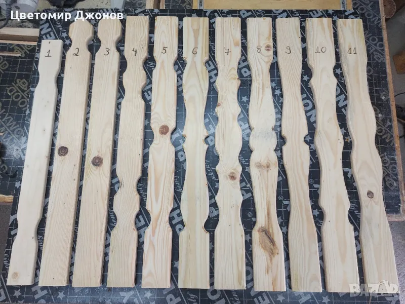 Дъски за ограда(парапет),свързващи греди,ръкохватки, снимка 1
