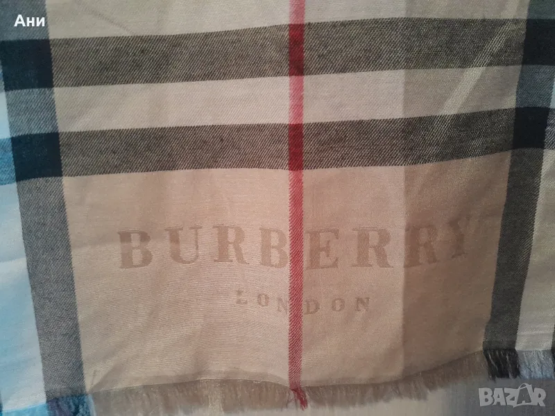 Оригинален кашмирен шал BURBERRY, снимка 1