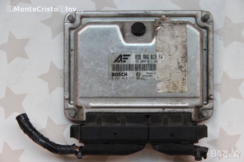 Моторен компютър Ford Galaxy (2000-2006г.) 038 906 019 FA / 038906019FA / 0 281 010 629 / 0281010629, снимка 1