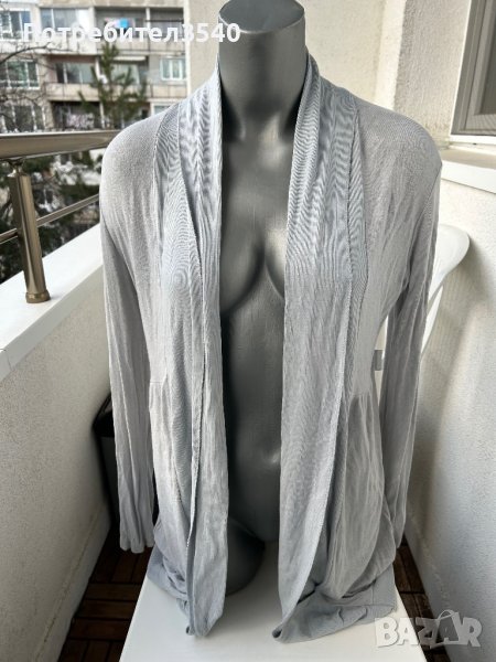 Тънка сива жилетка, снимка 1