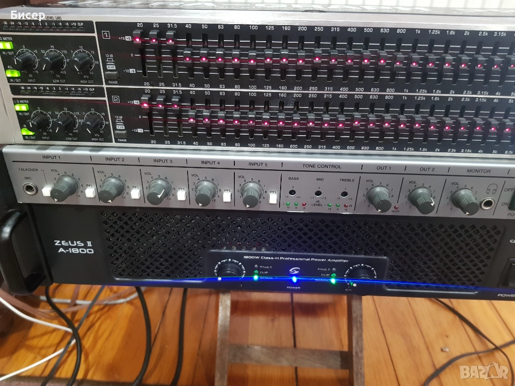 Усилвател ZEUS II H-1800 - работещ, снимка 1