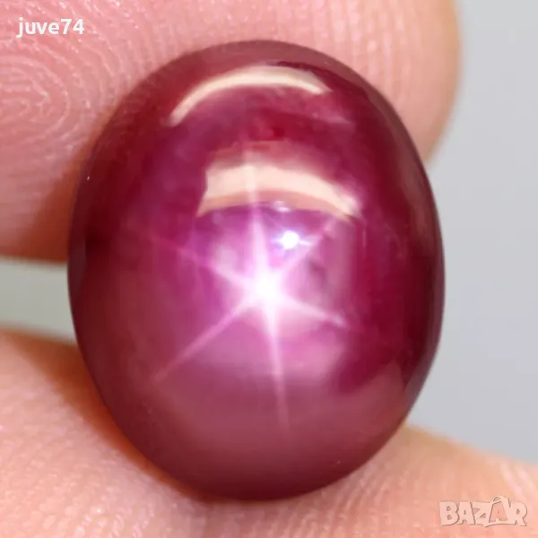 ЗВЕЗДЕН РУБИН (ТАНЗАНИЯ) 21.62 кт. НЕТРЕТИРАН, снимка 1