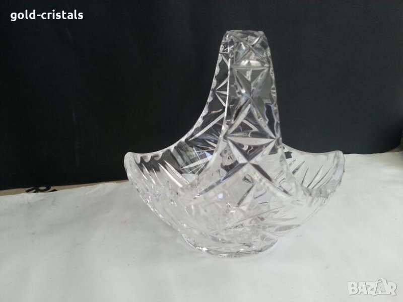 кристална купа кошничка фруктиера бонбониера, снимка 1