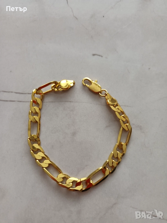 Гривна със златно покритие 18к 12.5g, НОВА позлатена гривна, златна гривна, снимка 1