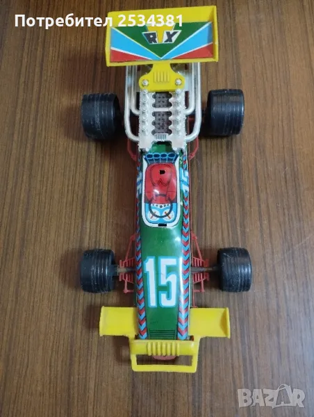 Стара детска играчка,болид от Формула 1., снимка 1