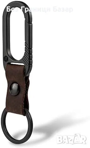 Нов Здрав кожен ключодържател с титаниев клипс и иновативна конструкция, снимка 1