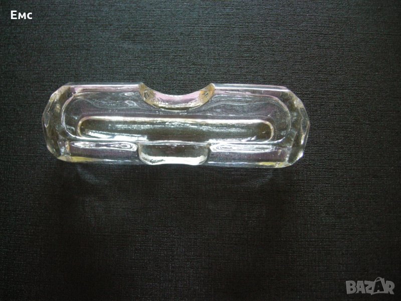 Стъклена кристална поставка за клечки за зъби, снимка 1
