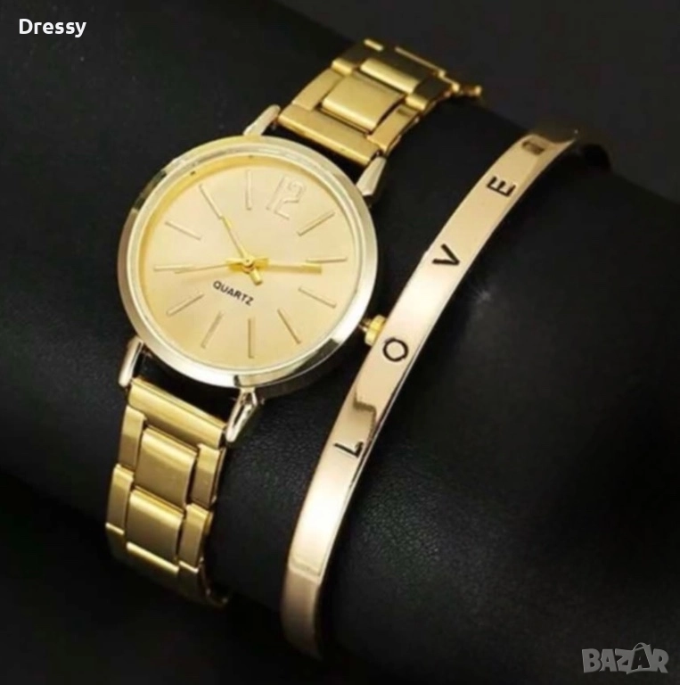 Дамски часовник с гривна, снимка 1