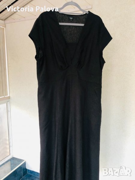 Черна рокля BEXLEYS WOMAN лен и вискоза, снимка 1