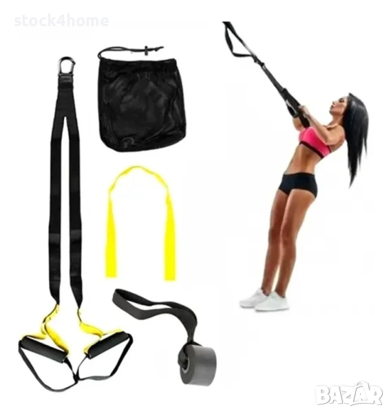 Комплект за фитнес, Ремъци с ръкохватки за CrossFit тренировки, снимка 1