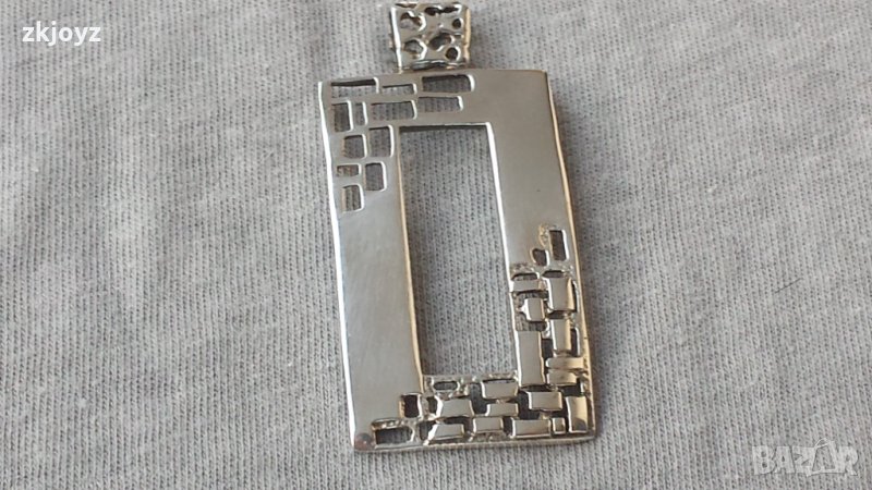 ГОЛЯМА ДИЗАЙНЕРСКА СРЕБЪРНА ВИСУЛКА  6.15 грама/ 925 МАРКИРАНА, снимка 1