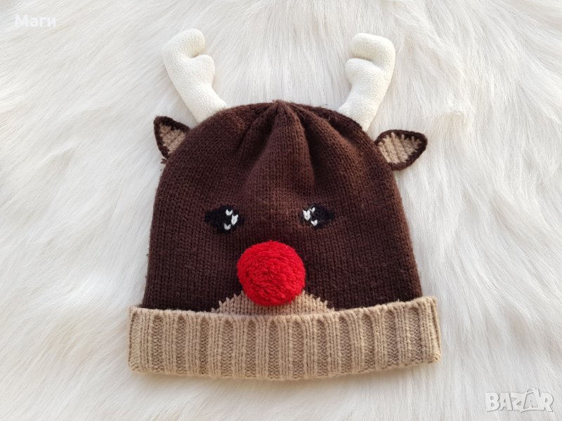 Коледна шапка Рудолф , снимка 1