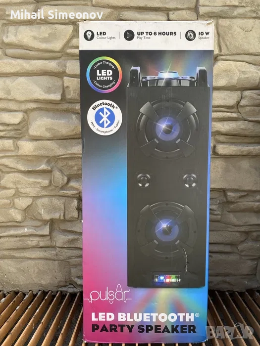  Bluetooth парти тонколона Pulsar LED. , снимка 1