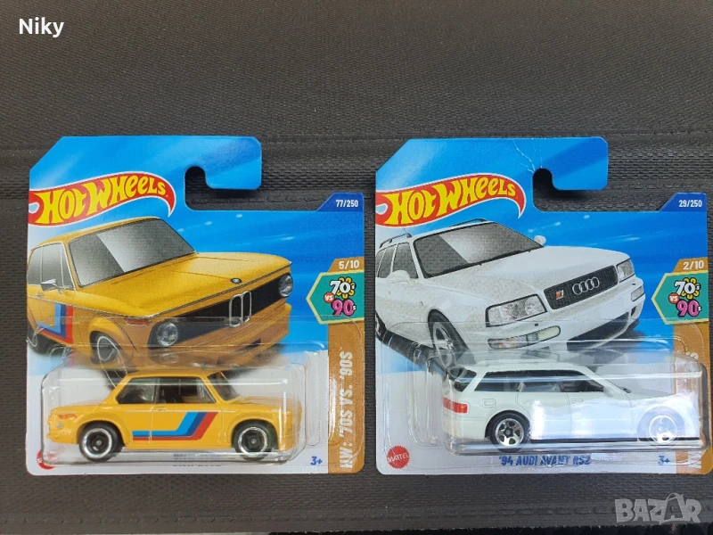 Колекционерски колички BMW 202, 94  Audi Avant RS32 , снимка 1