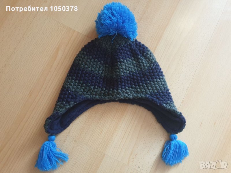 Плетена топла зимна шапка за момче, снимка 1