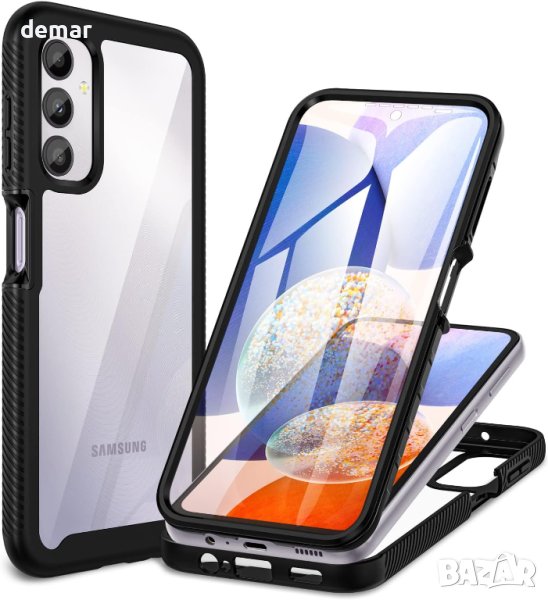 Удароустойчив калъф за телефон Samsung Galaxy A14, черен, снимка 1
