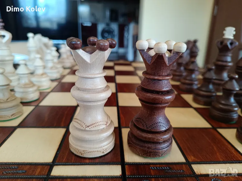 Луксозен дървен шах, снимка 1