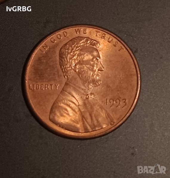 1 цент САЩ  1993 Линкълн , снимка 1