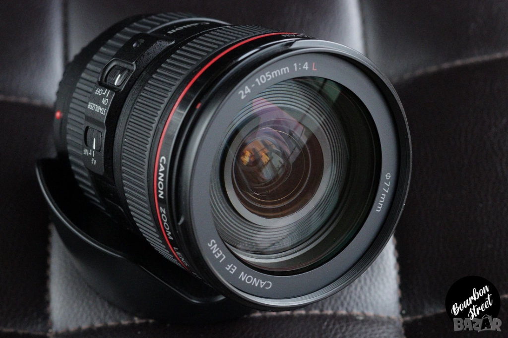 🔥Canon EF 24-105 f4L IS USM 👉Работи чудесно и на R-тела с преход!, снимка 1