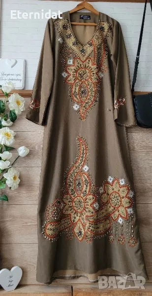 Нова бутикова бохо рокля бродерии и камъчета , снимка 1