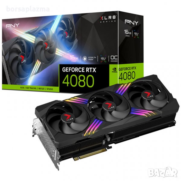 PNY GeForce RTX 4080 XLR8 Gaming VERTO OC Edition, 16384 MB GDDR6X, снимка 1