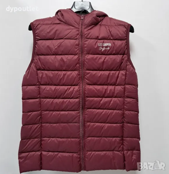 Дамски елек с гъши пух Lee Cooper Hlite Gilet, Burgundy, размери - M   , снимка 1