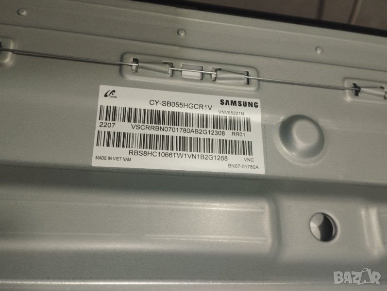 Нови световод и диоди Back light LED CY-SB055HGCR1V от Samsung UE55BU8072U, снимка 1