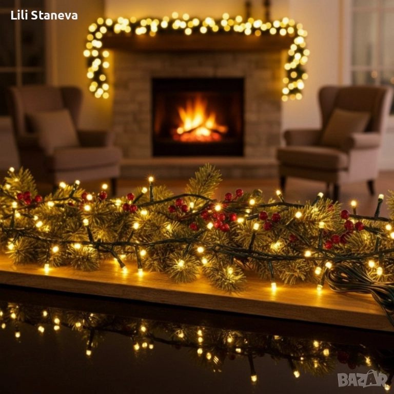 Лед украса от 320 светлини SD49., снимка 1