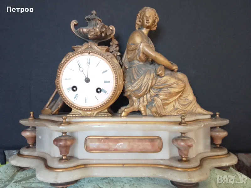 каминен настолен часовник 38/28 см, снимка 1