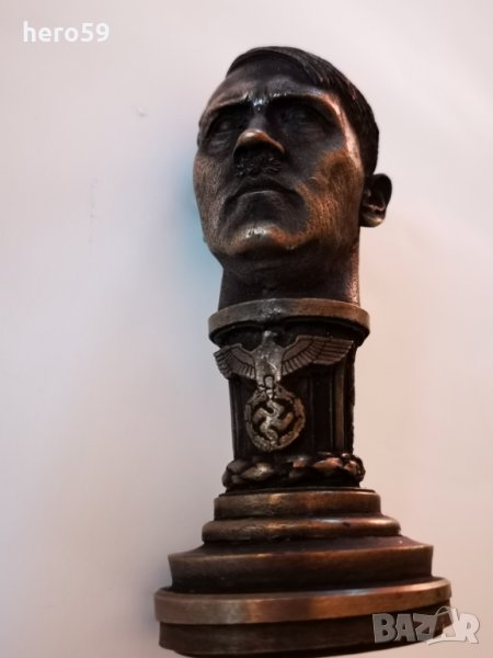 Бронзов бюст печат на диктатор от Трети Райх, снимка 1