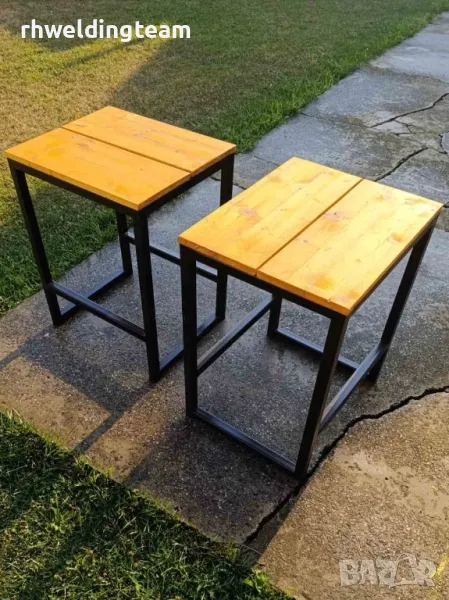Столове - метал/дърво, снимка 1