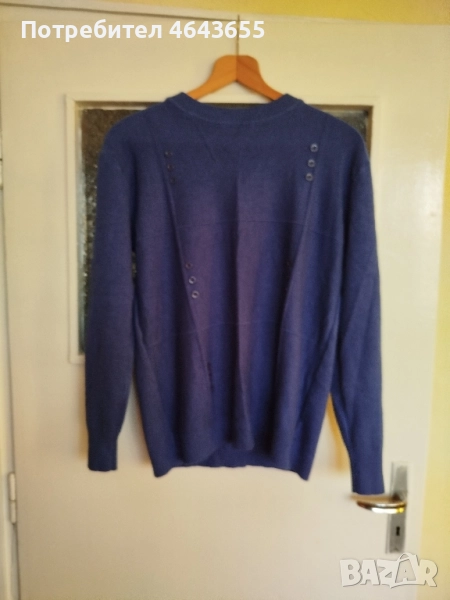 Синя зимна блуза хл размер , снимка 1