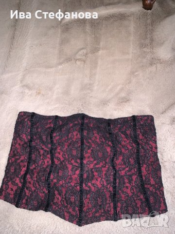 Секси  черен колан корсет дантела Top Shop , снимка 3 - Корсети, бюстиета, топове - 36998682