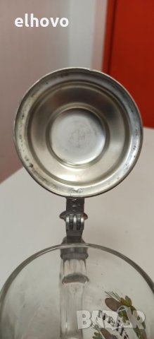 Немска кристална халба с капак, снимка 6 - Антикварни и старинни предмети - 32990092