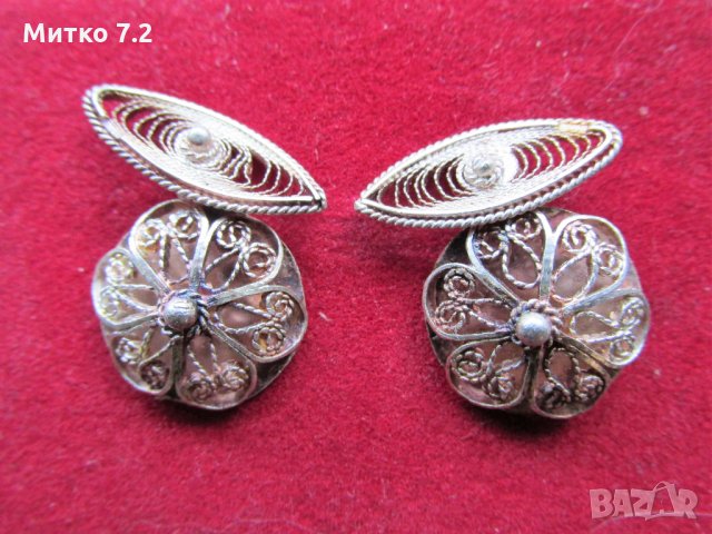 стари сребърни ръкавели, снимка 2 - Други - 27393623