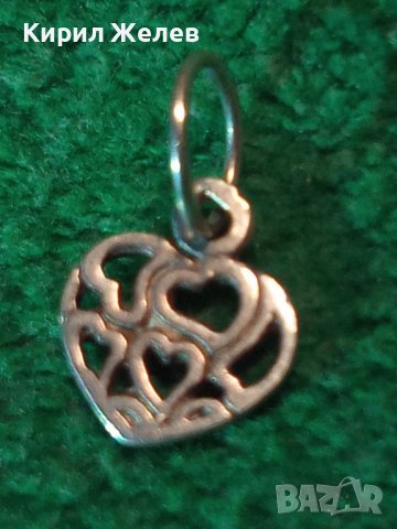 СЪРЦЕВИДНО СРЕБЪРНО РОМАНТИЧНО АЖУРНО АРТ МЕДАЛЬОНЧЕ СРЕБРО 925 ФЕШЪН ПЕНДАНТ 38286, снимка 11 - Колиета, медальони, синджири - 40938964