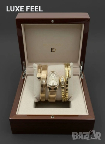 BVLGARI 💎Часовник + Гривна  , снимка 11 - Дамски - 53287797