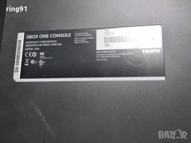 Xbox one Console Model :1540 с 1 джойстик , снимка 10 - Xbox конзоли - 43727722