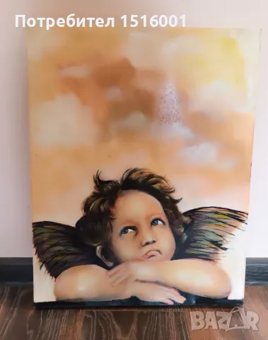 Уникална картина Ангел *намалена*, снимка 1