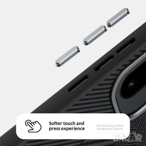 Магнитен Калъф ABEEL за OnePlus 15R 5G / Ace 6T 5G / Ace 6 5G - PC+TPU, Алуминиева сплав, PU кожа, В, снимка 5 - Калъфи, кейсове - 53371683