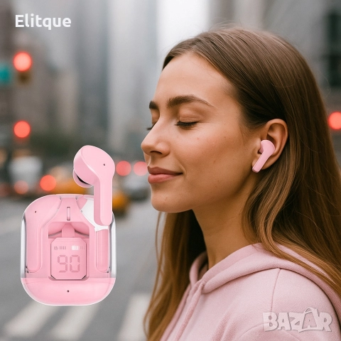 Безжични Bluetooth слушалки с LED дисплей и вграден микрофон, снимка 12 - Друга електроника - 52606768