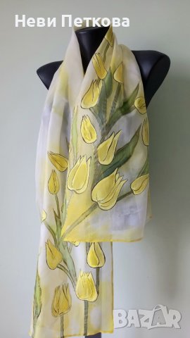 ЖЪЛТИ ЛАЛЕТА , снимка 2 - Шалове - 37059381