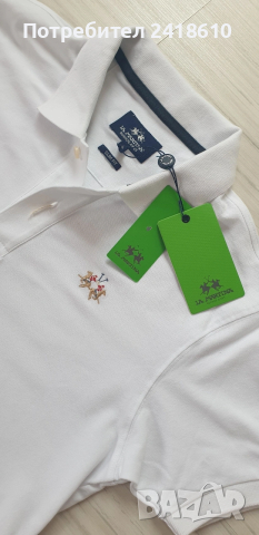 La Martina  Pique Cotton Slim Fit  Mens Size M НОВО! ОРИГИНАЛ! Мъжка Тениска!