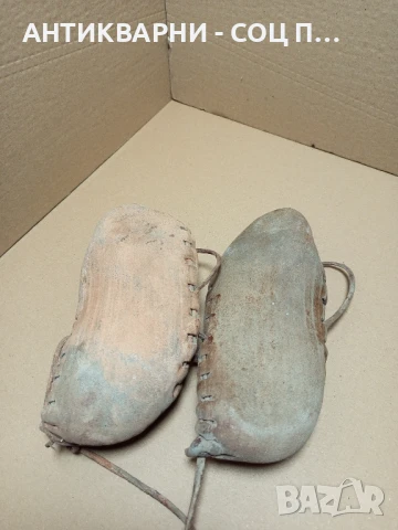 Стари Старинни Цървули Ръчно Изработени Обувки Обуща Патъци., снимка 6 - Антикварни и старинни предмети - 50843036