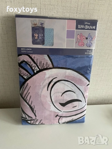 Детски спален комплект от две части Стич / Lilo and Stitch 100×135 cm, 40×60 cm