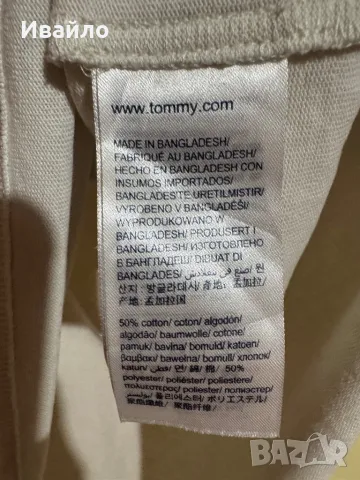 Tommy Jeans TJM SIDE SPLIT LS TEE Ivory., снимка 4 - Блузи - 50146096