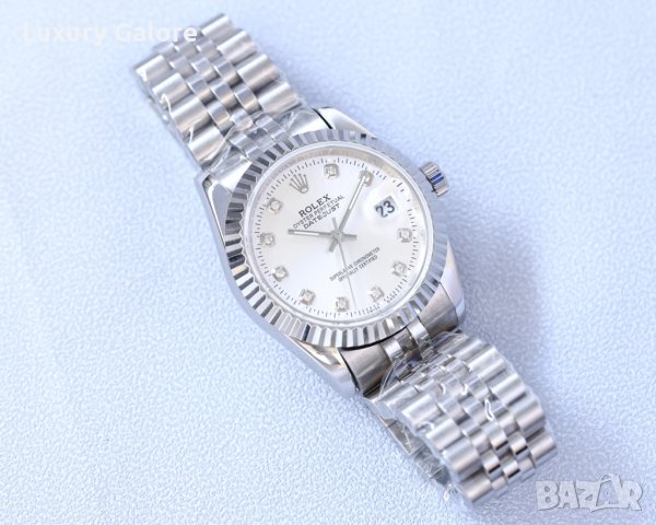 Унисекс часовник Rolex Oyster Perpetual Datejust с автоматичен механизъм, снимка 3 - Дамски - 36927574