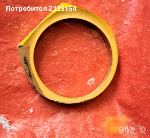 Мъжки пръстен ,позлата., снимка 2 - Пръстени - 51676516